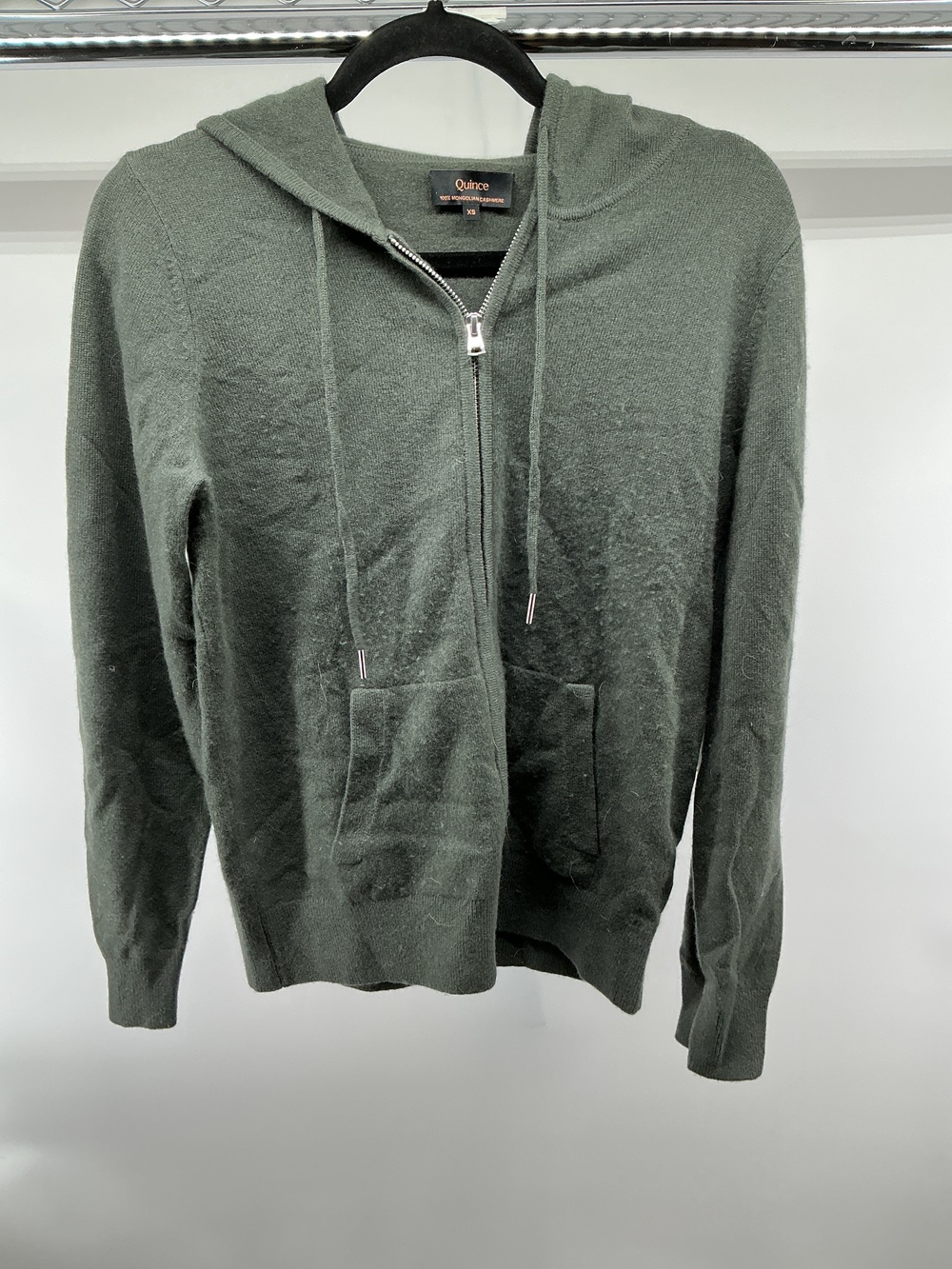 Mongolian Cashmere Full-Zip Hoodie